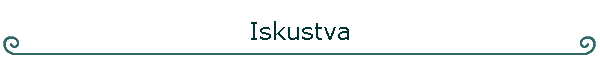 Iskustva