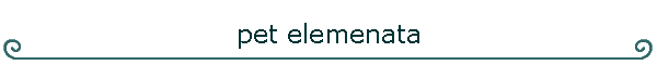 pet elemenata