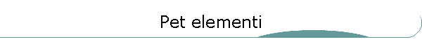Pet&nbsp;elementi